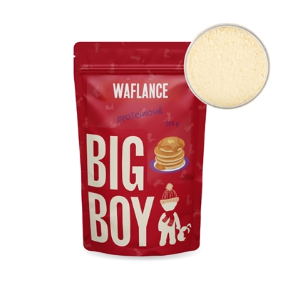 BIG BOY® Proteínové Waflance - sypká zmes na prípravu vaflí a lievancov 300g EKO BIG BOY® Proteínové Waflance - sypká zmes na prípravu vaflí a lievancov 300g EKO