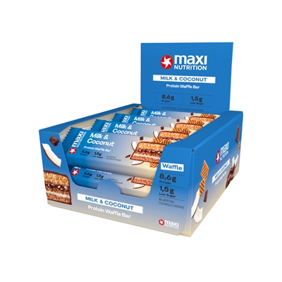 Waffle protein bar milk and coconut 12x40g Waffle protein bar milk and coconut 12x40g