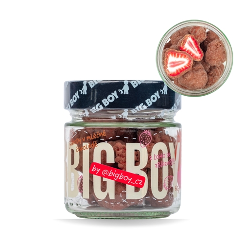 BIG BOY® Jahody v mliečnej čokoláde 60g