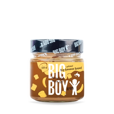 BIG BOY® Big Banana bread - Kešu krém s príchuťou banánového chlebíčka 220g BIG BOY® Big Banana bread - Kešu krém s príchuťou banánového chlebíčka 220g