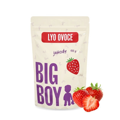 BIG BOY® Jahody plátky lyofilizovanej 100 g