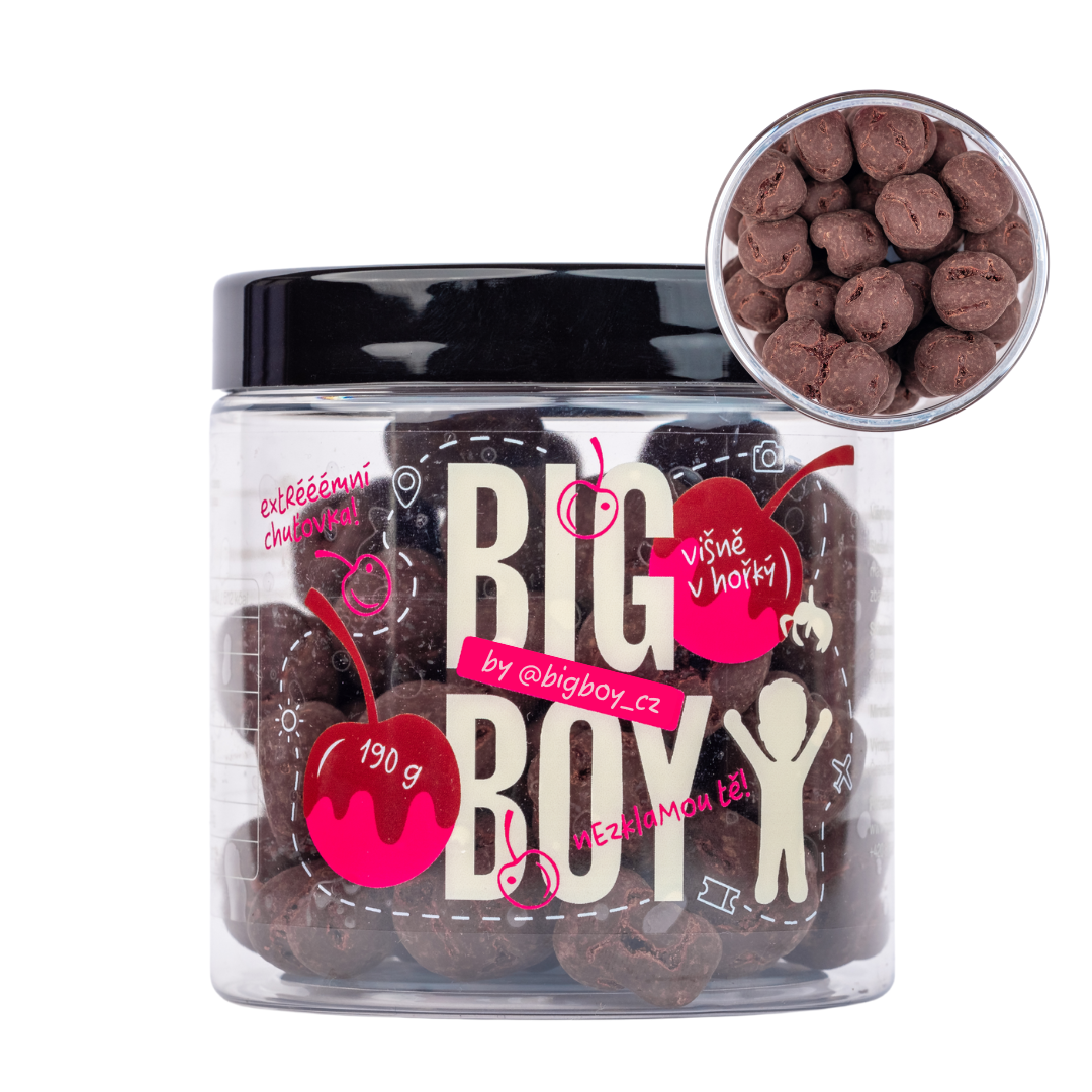 BIG BOY® Višne v tmavej čokoláde 190g