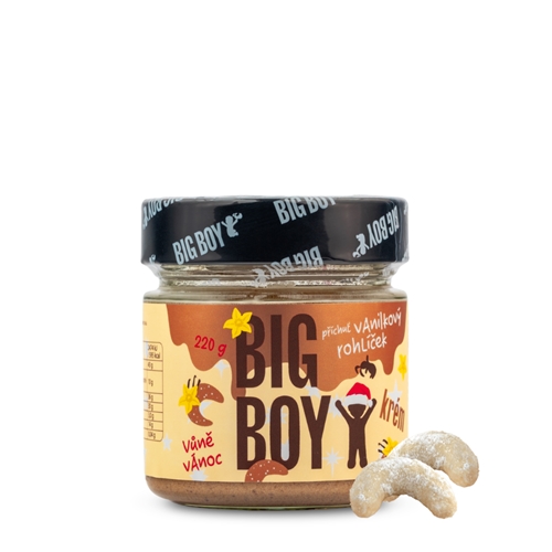 BIG BOY® Vanilkový rožok - Orieškový krém s príchuťou vanilkového rožku 220g BIG BOY® Vanilkový rožok - Orieškový krém s príchuťou vanilkového rožku 220g