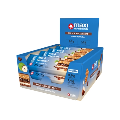 Waffle protein bar milk and hazelnut 12x40g