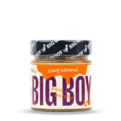 BIG BOY® Slaný karamel - Arašidový krém s karamelom a himalájskou soľou 250g BIG BOY® Slaný karamel - Arašidový krém s karamelom a himalájskou soľou 250g