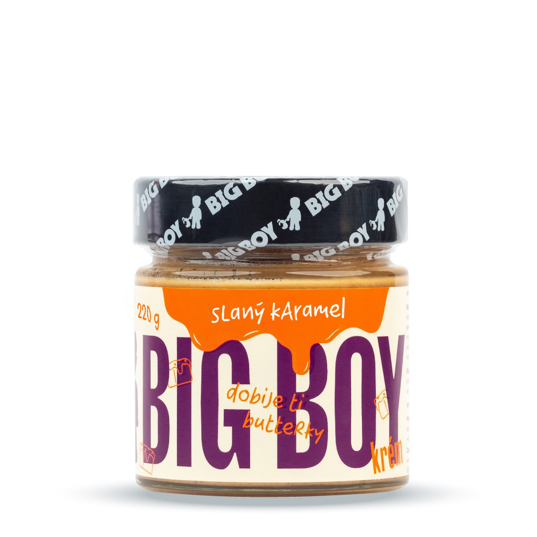 BIG BOY® Slaný karamel - Arašidový krém s karamelom a himalájskou soľou 250g