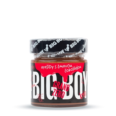 BIG BOY® Grand Zero tmavé - Arašidový krém s tmavou čokoládou bez cukru 250g BIG BOY® Grand Zero tmavé - Arašidový krém s tmavou čokoládou bez cukru 250g