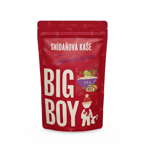 BIG BOY® Ovesená bezlepková kaša s príchuťou jablkovej štrúdle 350 g BIG BOY® Ovesená bezlepková kaša s príchuťou jablkovej štrúdle 350 g