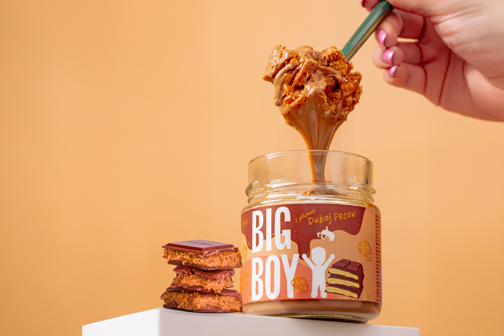 BIG BOY® Pekanový krém s príchuťou dubajskej čokolády 200g BIG BOY® Pekanový krém s príchuťou dubajskej čokolády 200g