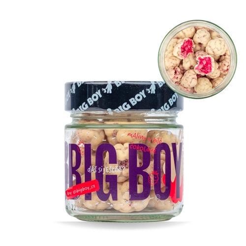 BIG BOY® Maliny v bielej čokoláde 70g