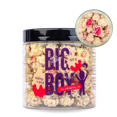 BIG BOY® Maliny v bielej čokoláde 160g