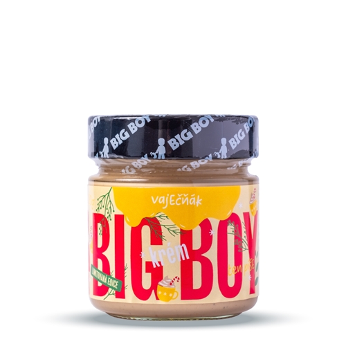BIG BOY® Vaječak - Kešu krém s bielou čokoládou, vanilkou a vaječno-rumovou príchuťou 220g