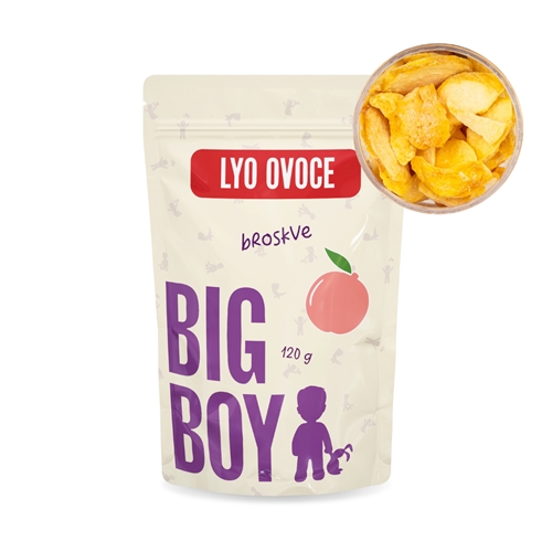 BIG BOY® Broskyne plátky lyofilizovanej 120 g