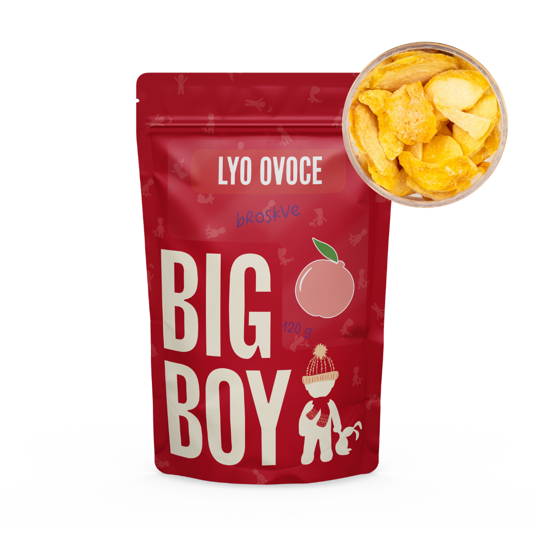 BIG BOY® Broskyne plátky lyofilizovanej 120 g