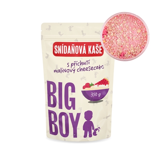 BIG BOY® Kaša malinový cheesecake 350g