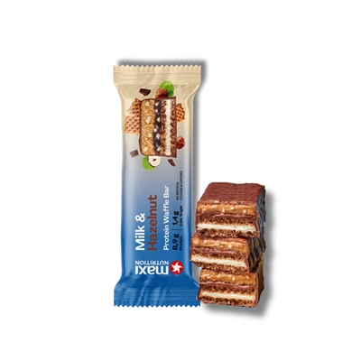 Waffle protein bar milk and hazelnut 40g Waffle protein bar milk and hazelnut 40g