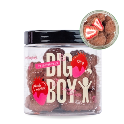 BIG BOY® Jahody v mliečnej čokoláde 120g