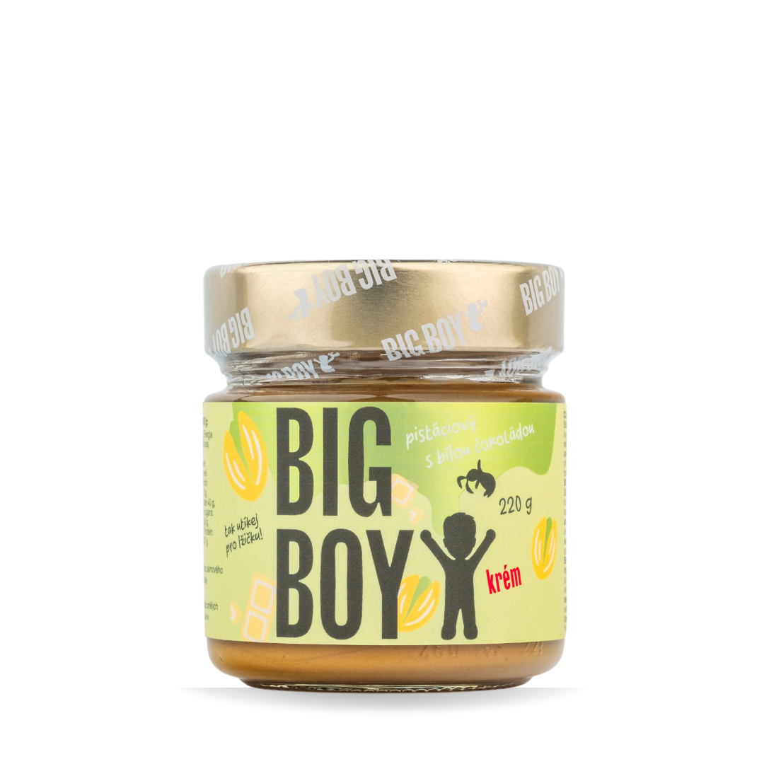 BIG BOY® Pistácie s bielou čokoládou 220g