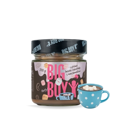 BIG BOY® Krém s príchuťou horúcej čokolády a marshmallow 200 g BIG BOY® Krém s príchuťou horúcej čokolády a marshmallow 200 g