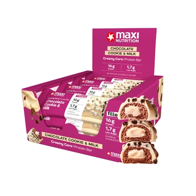 Creamy Core Protein Bar Chocolate Cookie & Milk, 12x45g Creamy Core Protein Bar Chocolate Cookie & Milk, 12x45g