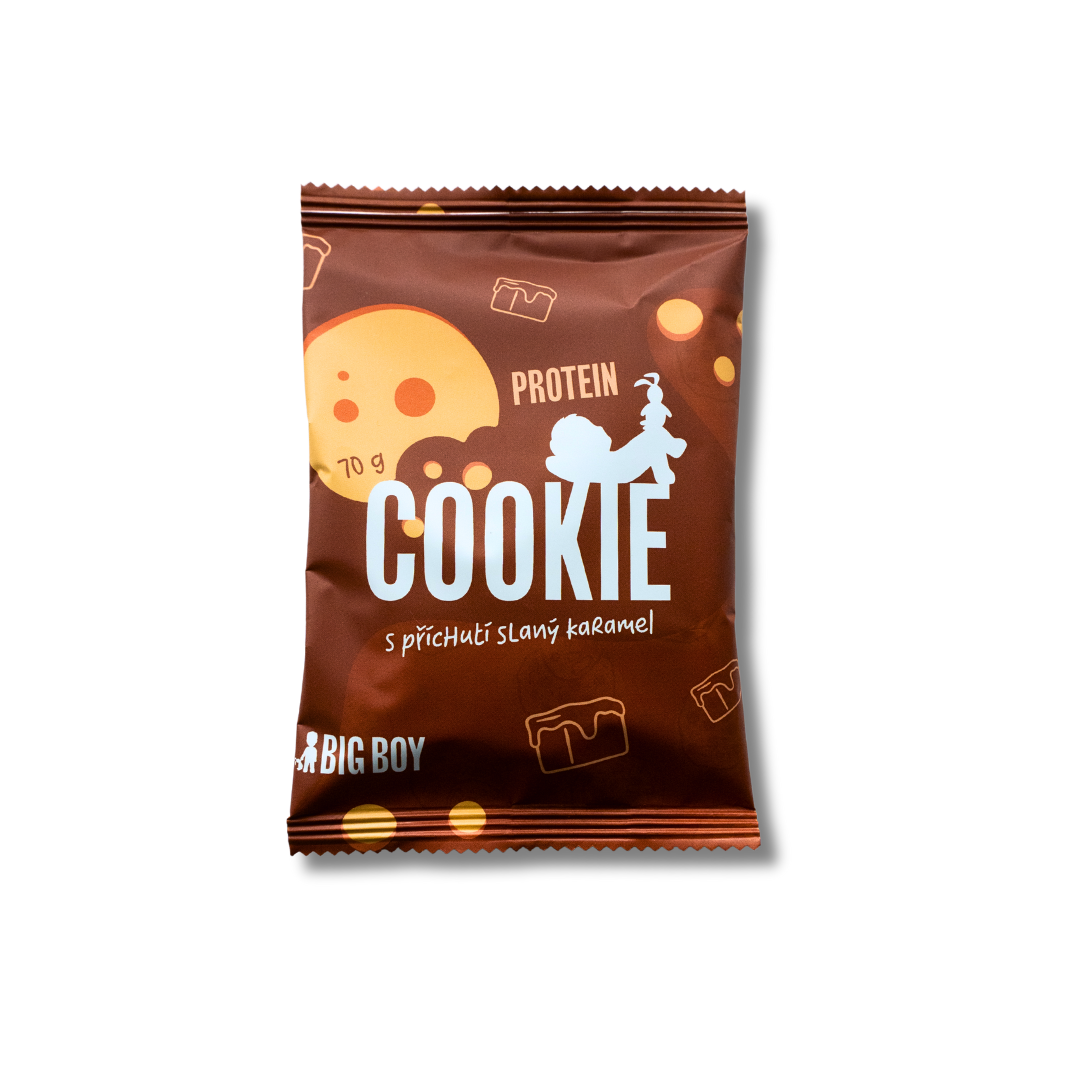 BIG BOY® Cookie s príchuťou slaného karamelu 70 g BIG BOY® Cookie s príchuťou slaného karamelu 70 g