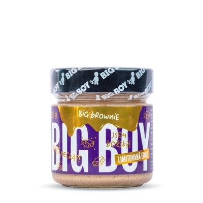 BIG BOY® Big Brownie - Lieskový krém s kešu a bielou čokoládou 220g BIG BOY® Big Brownie - Lieskový krém s kešu a bielou čokoládou 220g