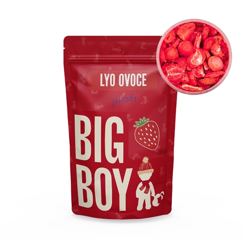 BIG BOY® Jahody plátky lyofilizovanej 100 g