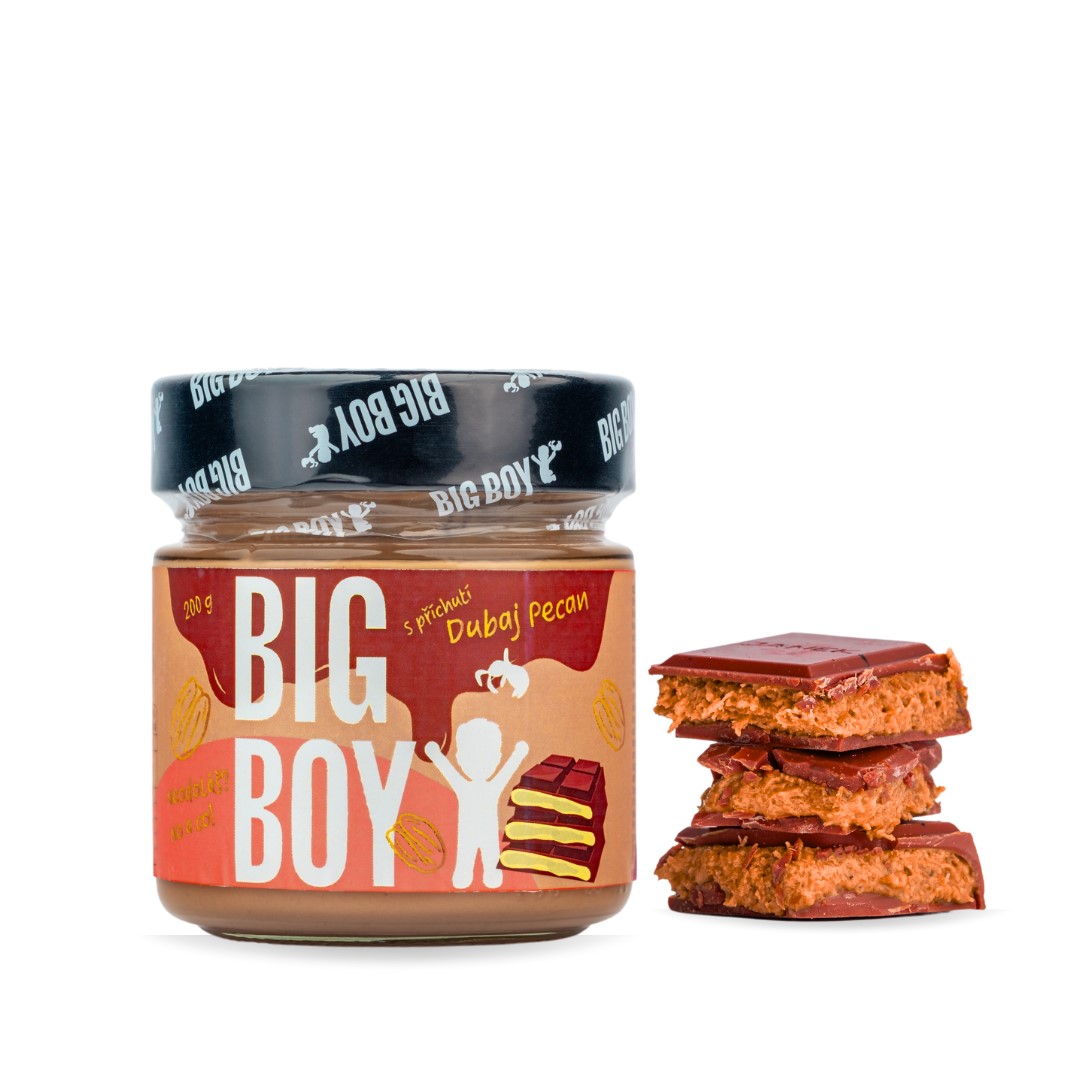 BIG BOY® Pekanový krém s príchuťou dubajskej čokolády 200g (1) BIG BOY® Pekanový krém s príchuťou dubajskej čokolády 200g (1)