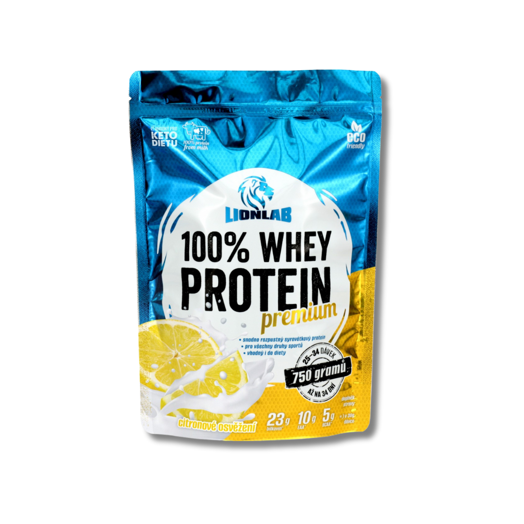 Lionlab: 100 % Whey Protein - citrónové osvieženie 750 g