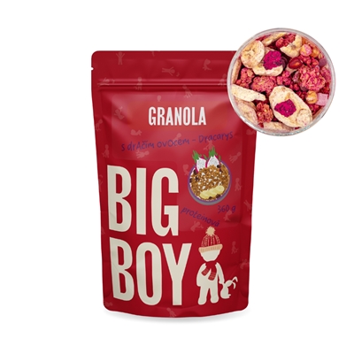 BIG BOY® Proteínová granola s dračím ovociem 360g BIG BOY® Proteínová granola s dračím ovociem 360g