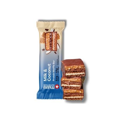 Waffle protein bar milk and coconut 40g