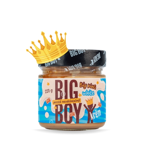 BIG BOY® Big King White – Krém s lieskovými orechmi a mliekom 220g