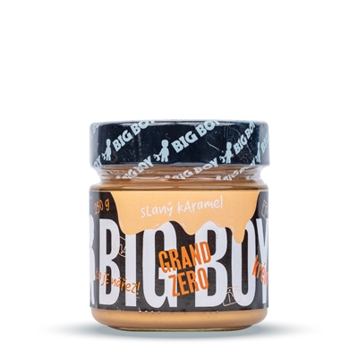 BIG BOY® Grand Zero slaný karamel - Arašidový krém s príchuťou slaný karamel 250g BIG BOY® Grand Zero slaný karamel - Arašidový krém s príchuťou slaný karamel 250g