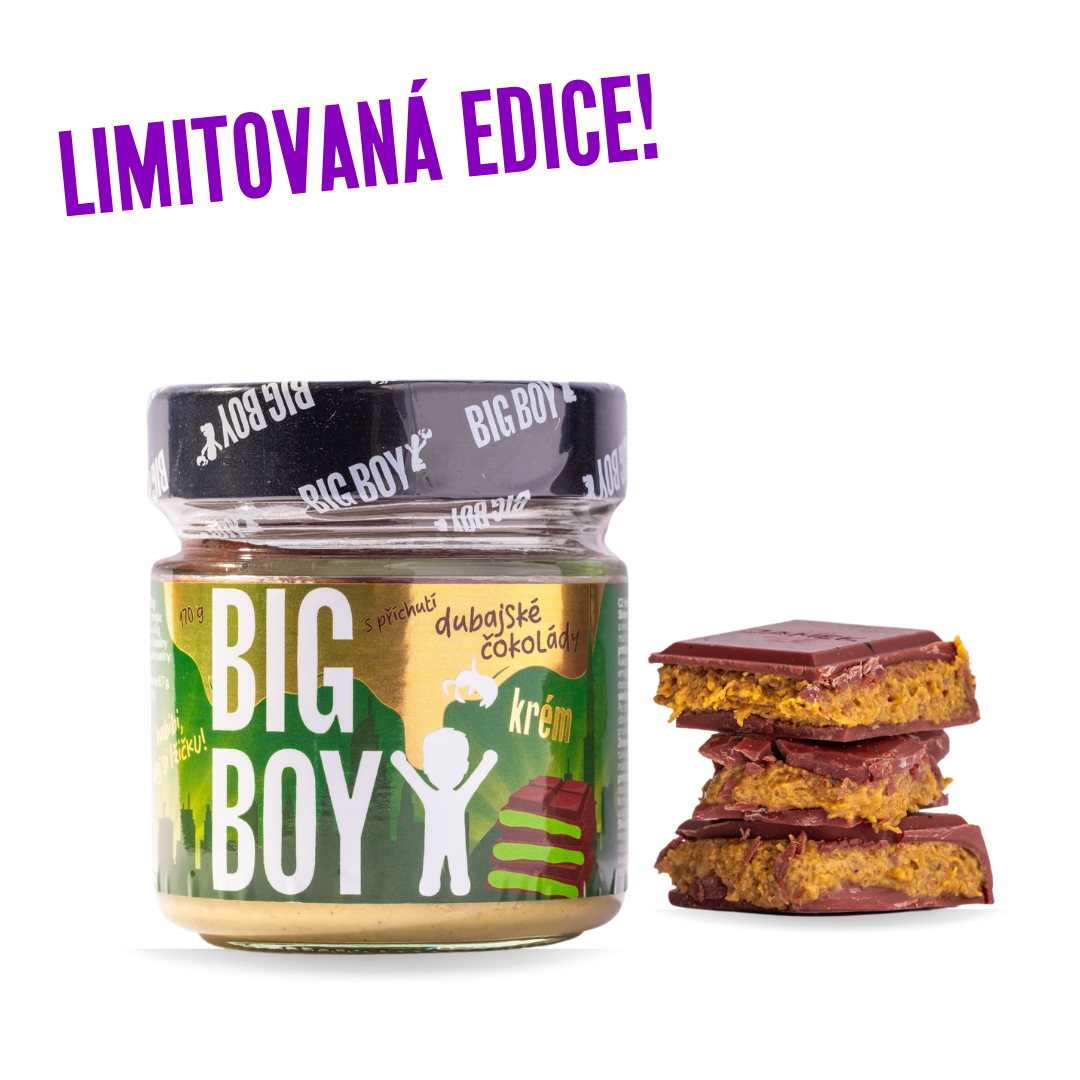 BIG BOY® Pistáciový krém s príchuťou dubajskej čokolády 170g
