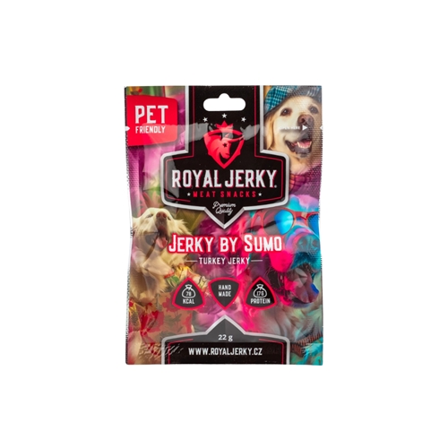 Royal Jerky: Jerky by Sumo (krůtí sušené maso s bylinkami) 22g Royal Jerky: Jerky by Sumo (krůtí sušené maso s bylinkami) 22g