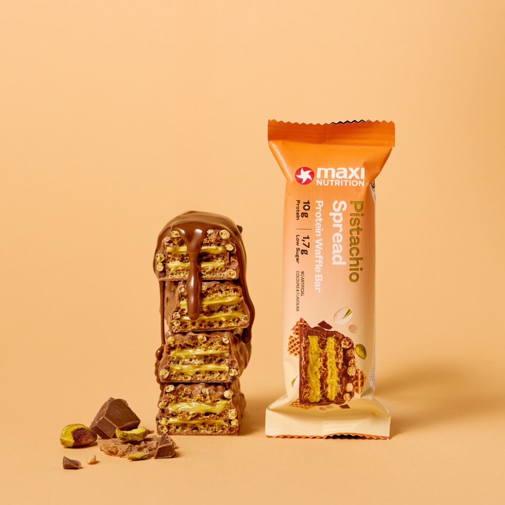 Waffle protein bar Pistacio 12x39g (2) Waffle protein bar Pistacio 12x39g (2)