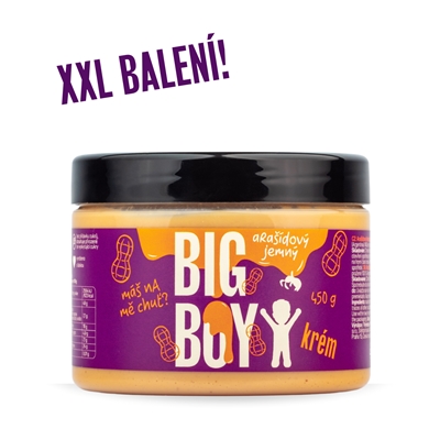 BIG BOY® Arašidový krém jemný 450g BIG BOY® Arašidový krém jemný 450g