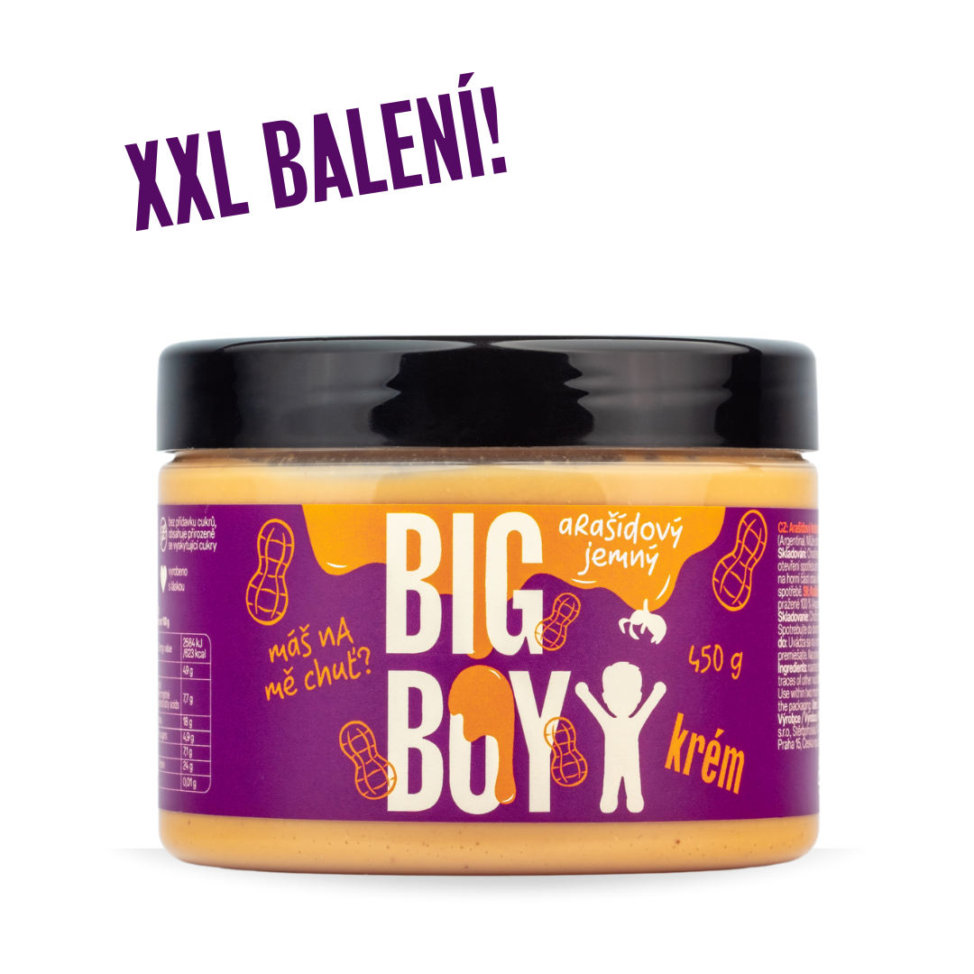 BIG BOY® Arašidový krém jemný 450g